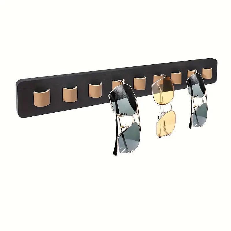 Wall Mount Glasses Storage Rack for Sunglasses Organizer Home Display Rack - White