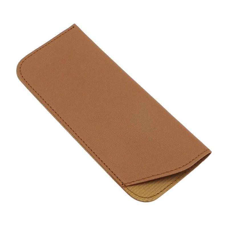 Pu Leather Eyeglass Sunglasses Reading Glasses Case Soft Pouch Bag Pocket - Grey