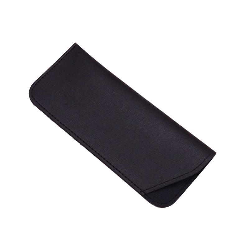 Pu Leather Eyeglass Sunglasses Reading Glasses Case Soft Pouch Bag Pocket - White
