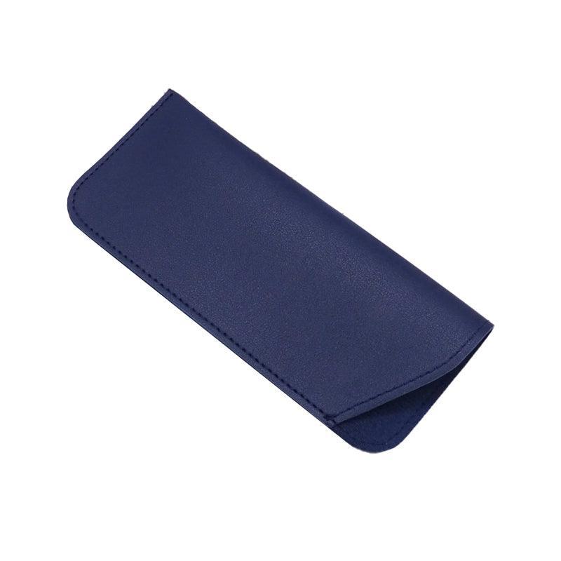 Pu Leather Eyeglass Sunglasses Reading Glasses Case Soft Pouch Bag Pocket - White