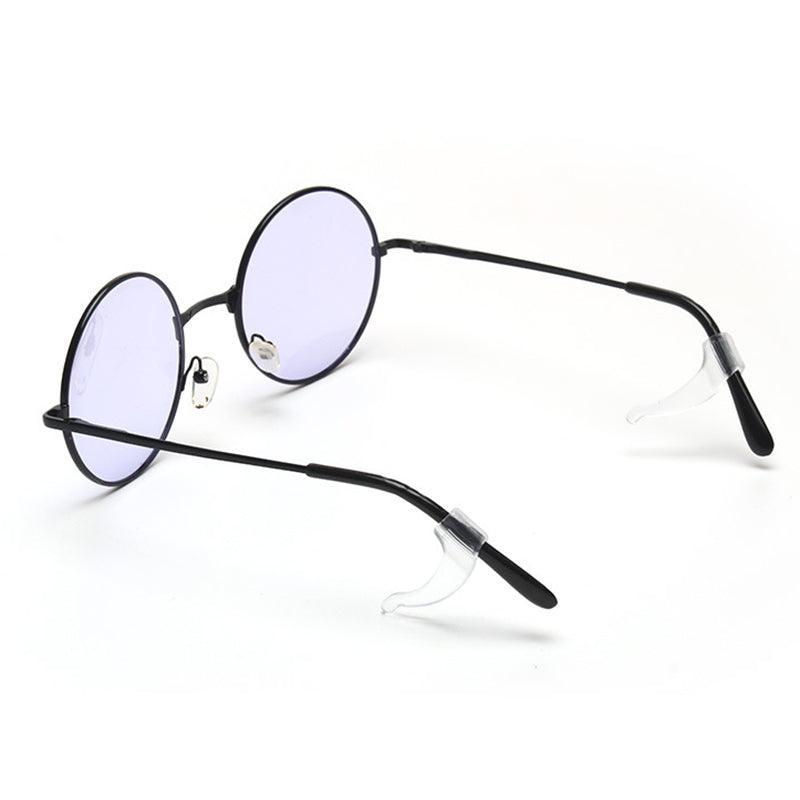 Silicone Glasses Ear Hooks Anti Slip Grip Spectacle Holder Sports Temple Tips - Black
