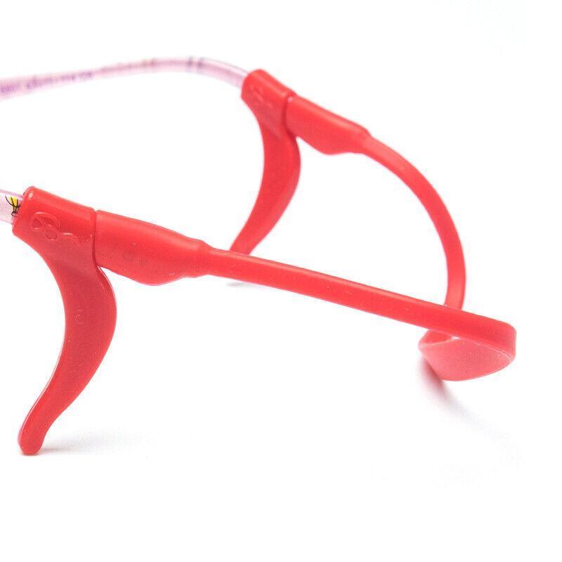 Silicone Glasses Strap and Ear Grip Set Eyeglasses Holder Cord with Hooks 20cm - Black