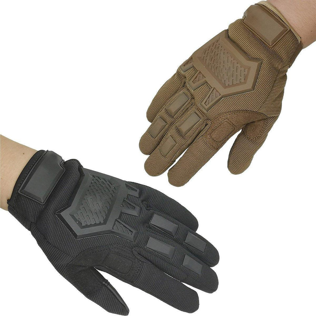 Tactical Full Finger Motorcycle Training Touchscreen Outdoor Sports Gloves - Black-XL