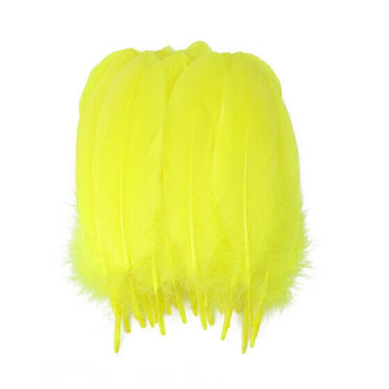 50X Craft Feathers Goose Feather Diy Art Party Decoration Wedding Dream Catcher - Red