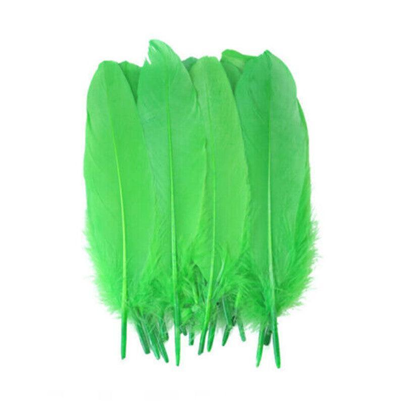 50X Craft Feathers Goose Feather Diy Art Party Decoration Wedding Dream Catcher - Red