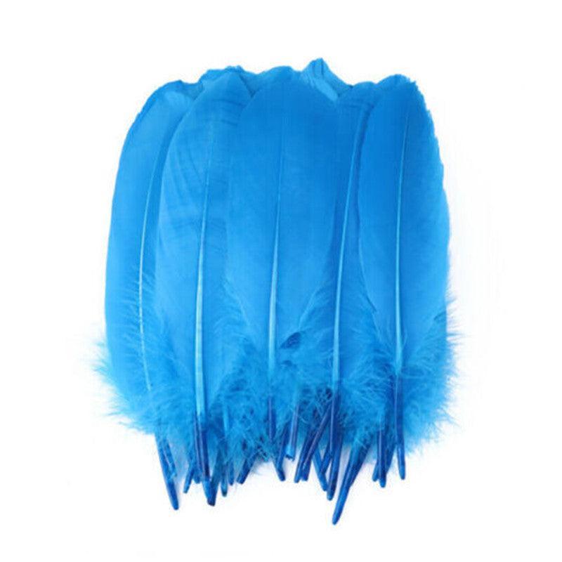 50X Craft Feathers Goose Feather Diy Art Party Decoration Wedding Dream Catcher - Red