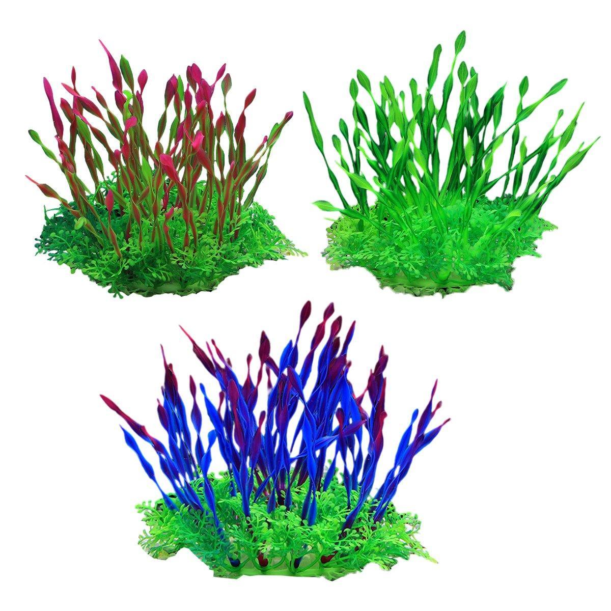 Artificial Water Grass Fish Tank Decoration Aquarium Landscape Simulation Plants - 01-3PCS