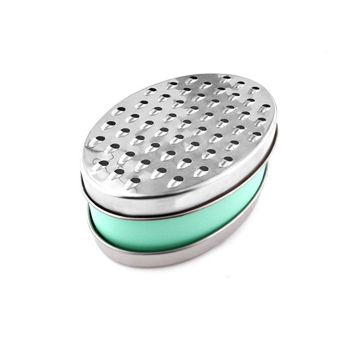 Stainless Steel Kitchen Cheese Grater with Container Storing Fruits Cheese Box - Red