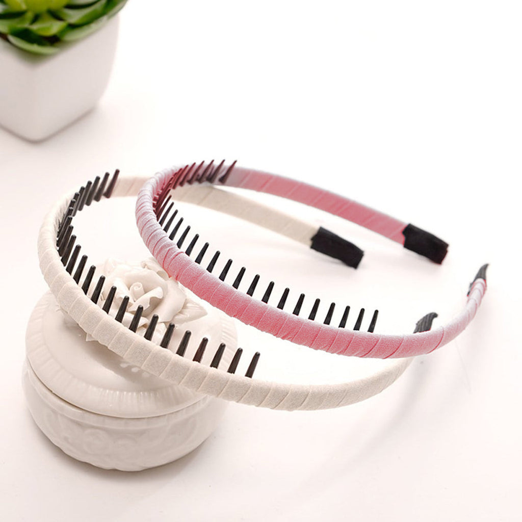 4pcs Headband with Teeth Non Slip Hairband for Women Hair Accessories Holder