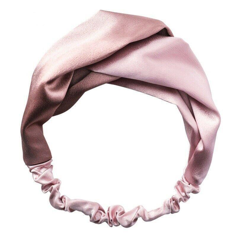 Women Chiffon Floral Print Headband Fashion Bohemian Elastic Cross Hair Bands - C-Red