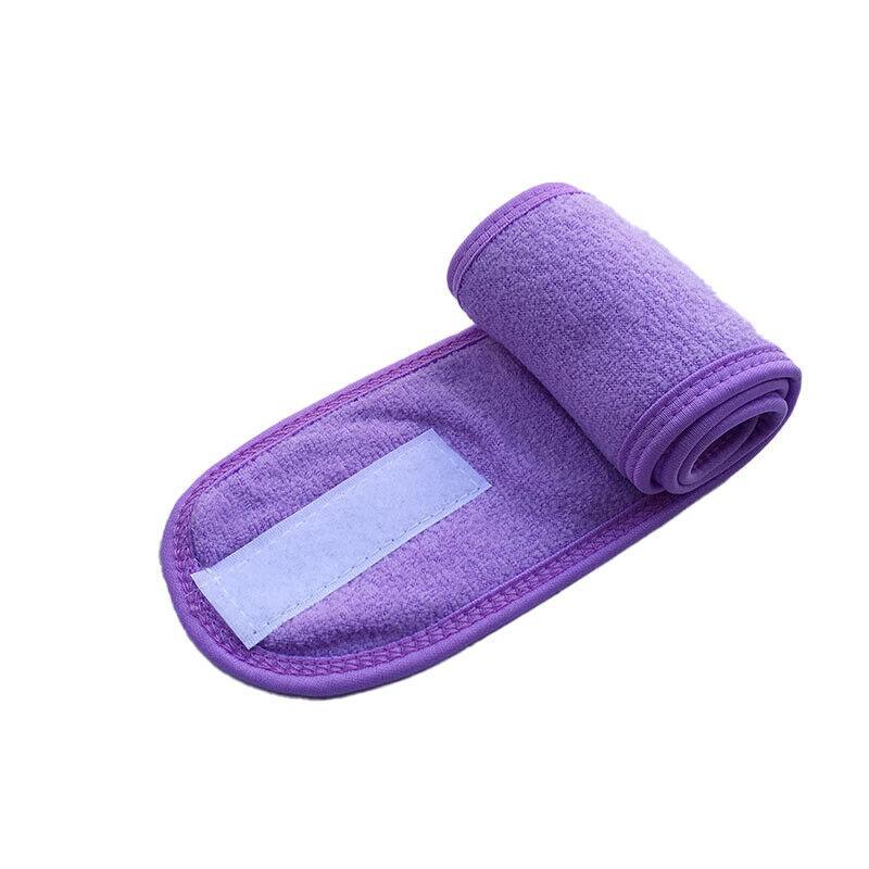 8-Colours Wrap Head Band Hairband Hair Band Adjustable Facial Make Up Face Wash Au - Pink