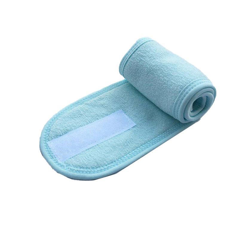 8-Colours Wrap Head Band Hairband Hair Band Adjustable Facial Make Up Face Wash Au - Rose Red