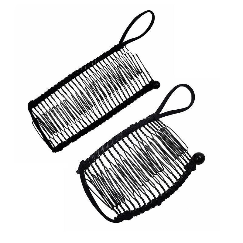 Vintage Banana Hair Clip Christmas Hair Claw Accessory Stretchable Banana Comb - 20 Teeth