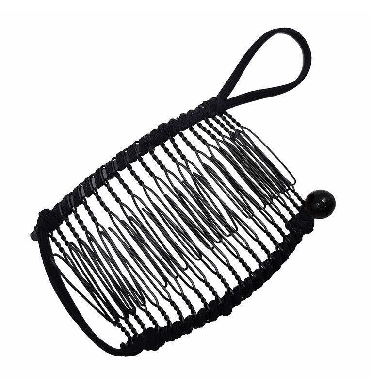 Vintage Banana Hair Clip Christmas Hair Claw Accessory Stretchable Banana Comb - 20 Teeth