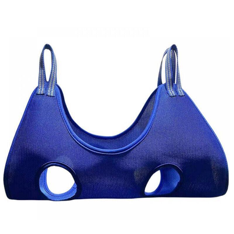 L Size Hammock Helper Pet Dog Cat Grooming Restraint Bags For Bathing Trimming Nail - Red
