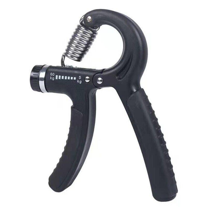 Adjustable Power Hand Grip Forearm Exerciser Gripper Strengthener Trainer 5-60Kg - Black
