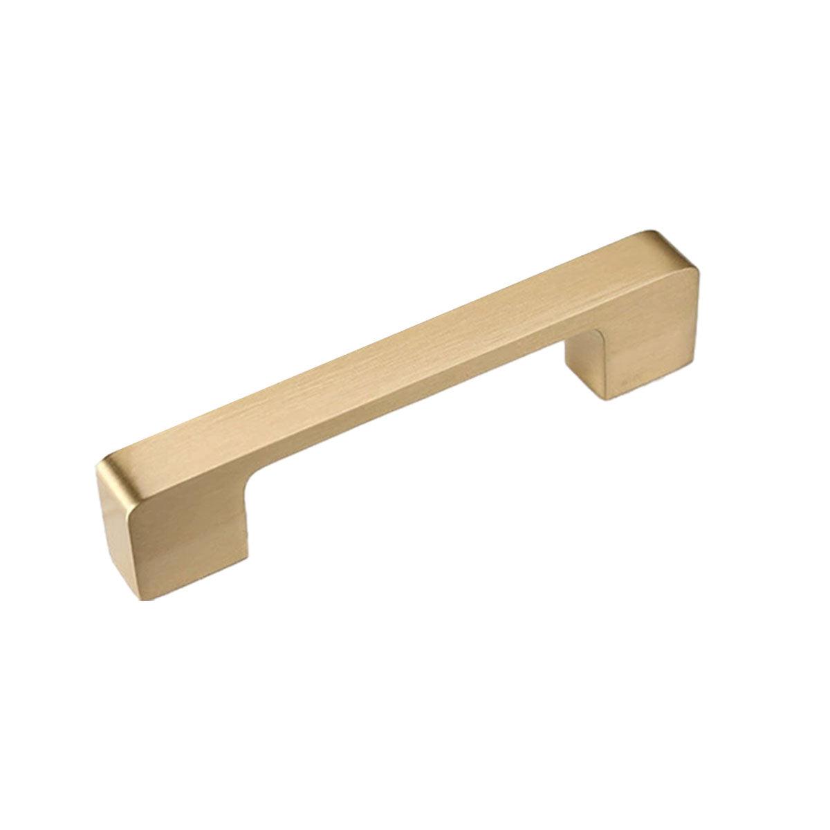 Modern Simple Handle Wardrobe Cabinet Drawer Pull All Copper Gold Door Handle - 160mm