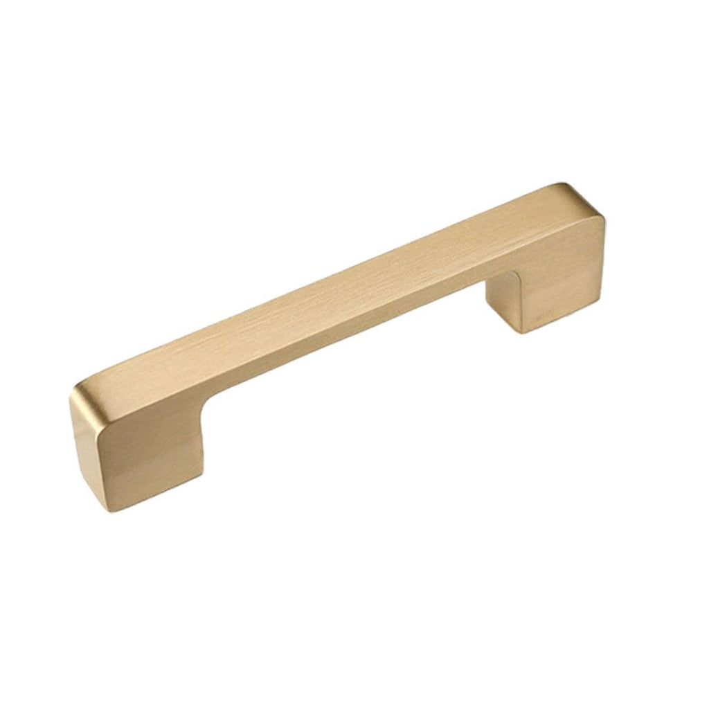 Modern Simple Handle Wardrobe Cabinet Drawer Pull All Copper Gold Door Handle - 192mm