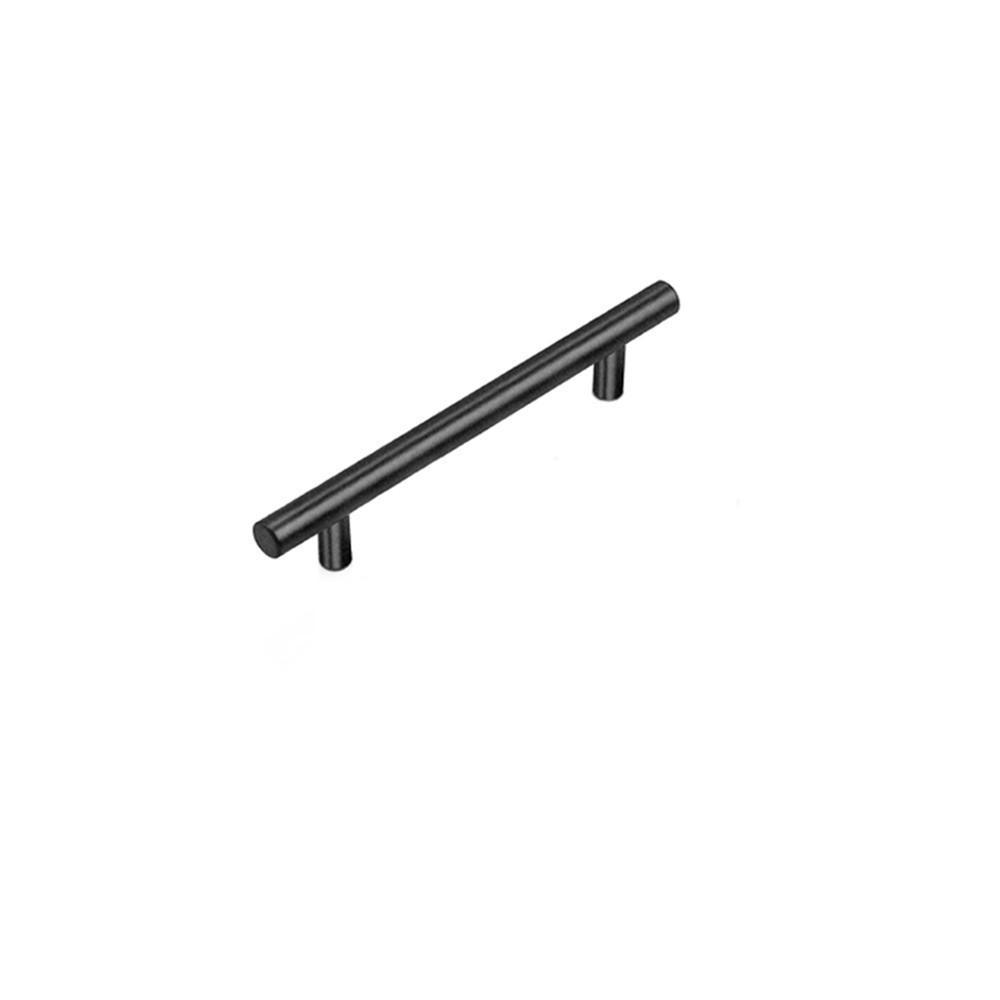 5PCS Black Kitchen Cabinet Door Handles Stainless Steel Door Drawer Pull T Bar - 100mm/64mm