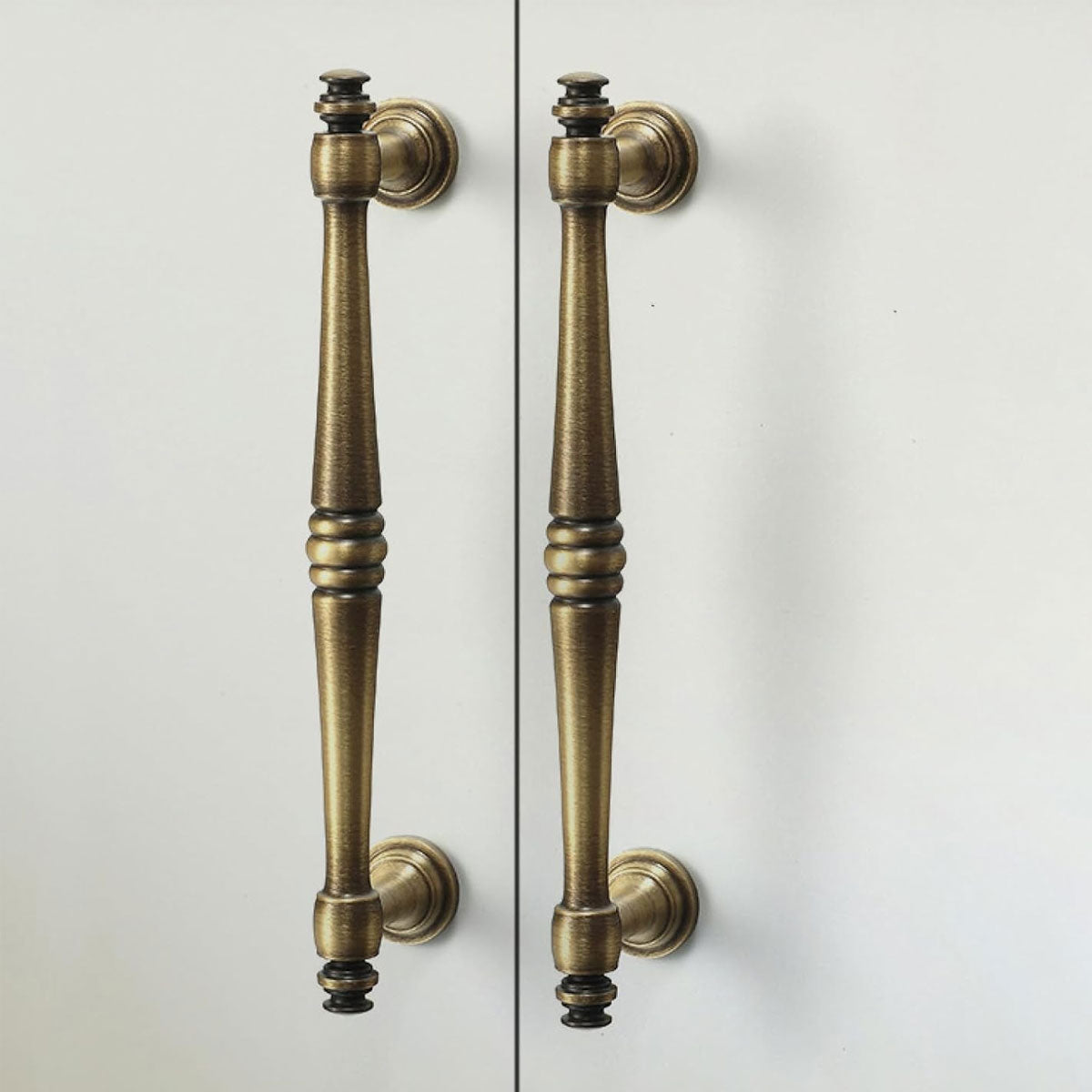 4 Sizes Brass Handles Vintage Cabinet Drawer Pulls for Wardrobe Door Furniture - Single Hole