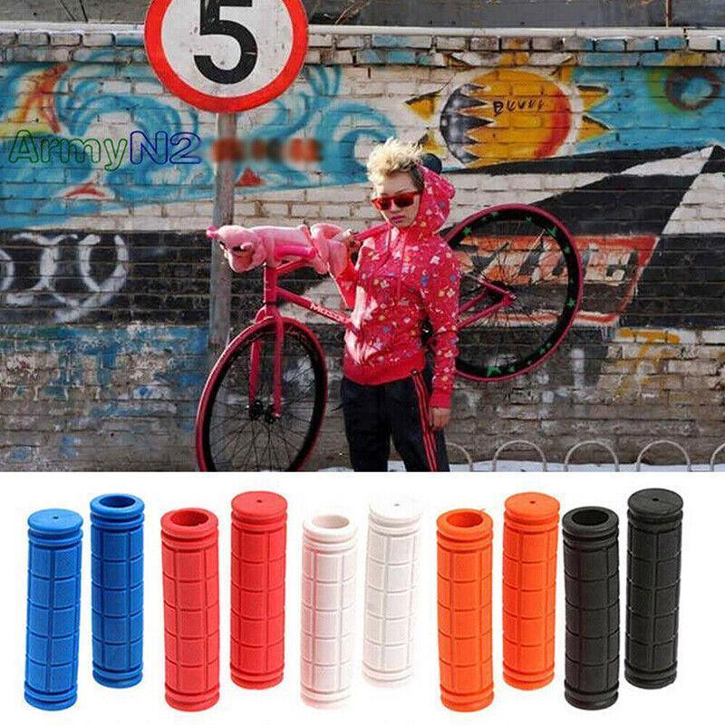 Rubber Grips For Bmx Mtb Cycle Road Mountain Bike Scooter Bicycle Handle Bar - Green