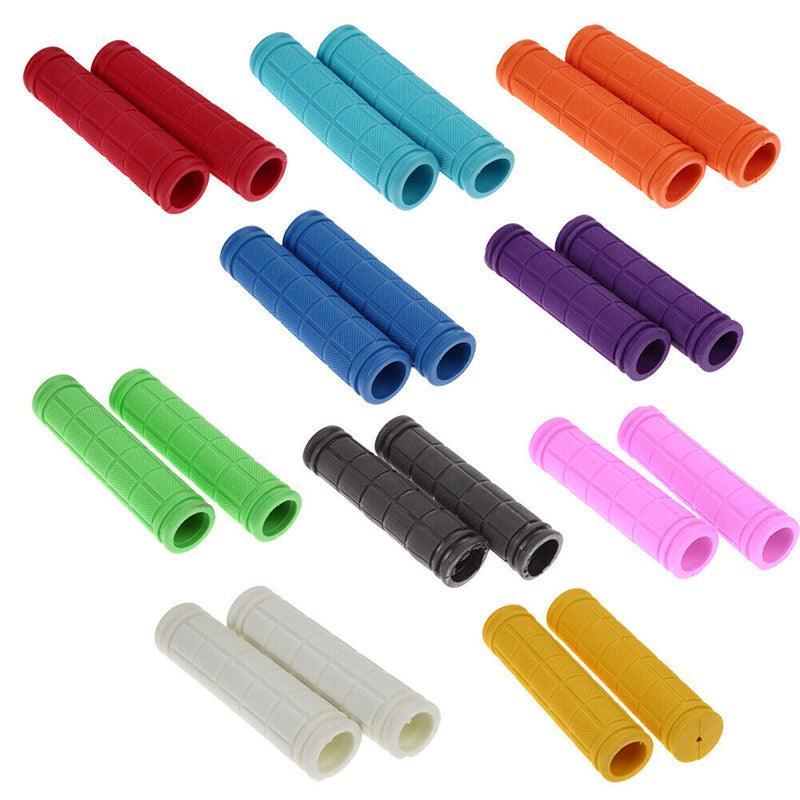 Rubber Grips For Bmx Mtb Cycle Road Mountain Bike Scooter Bicycle Handle Bar - Green