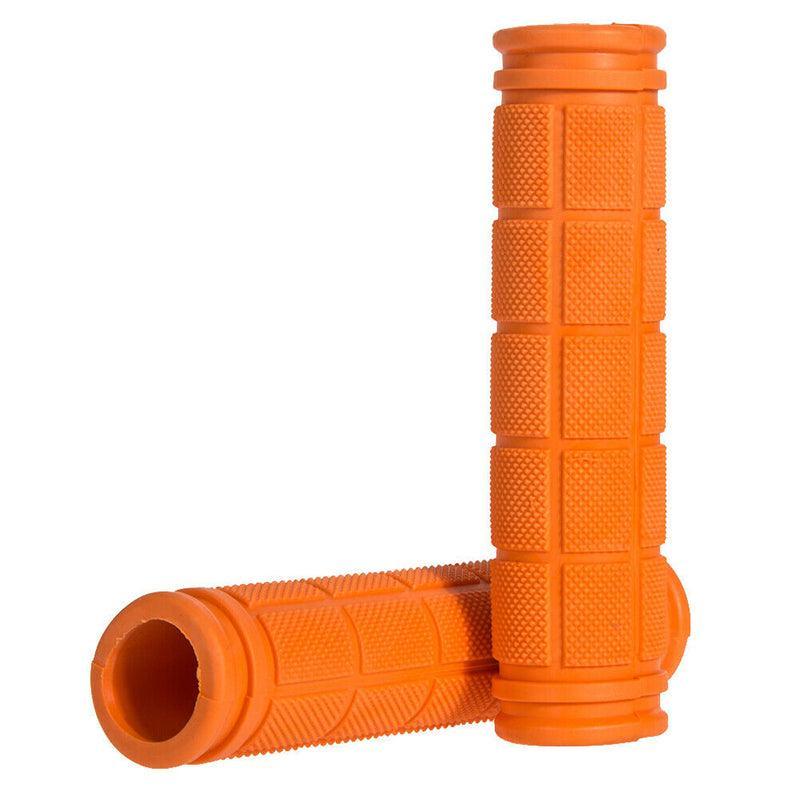Rubber Grips For Bmx Mtb Cycle Road Mountain Bike Scooter Bicycle Handle Bar - Orange