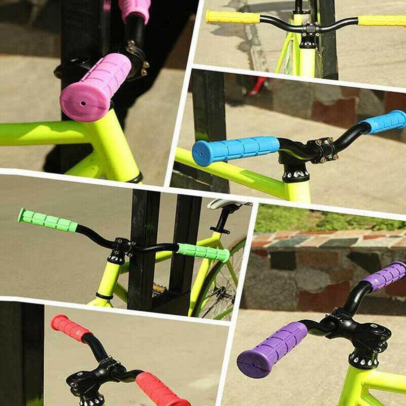 Rubber Grips For Bmx Mtb Cycle Road Mountain Bike Scooter Bicycle Handle Bar - Red
