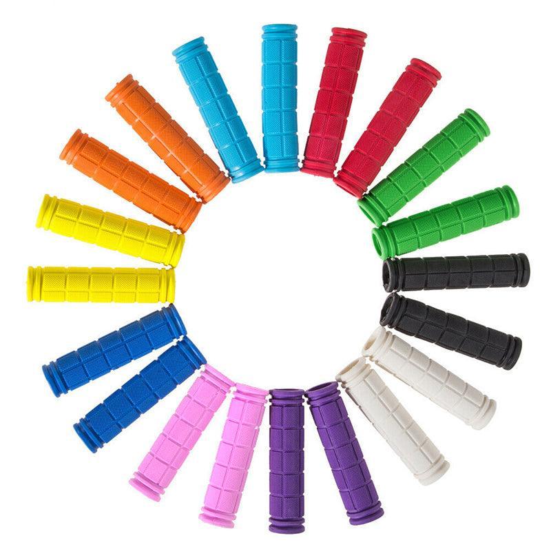 Rubber Grips For Bmx Mtb Cycle Road Mountain Bike Scooter Bicycle Handle Bar - Yellow