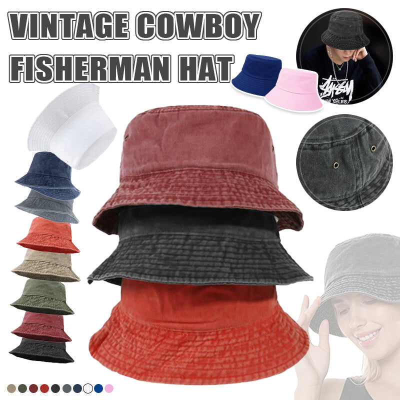 Unisex Men Women Washed Cotton Outdoor Camping Sports Bucket Hats Fisherman Hat - Khaki