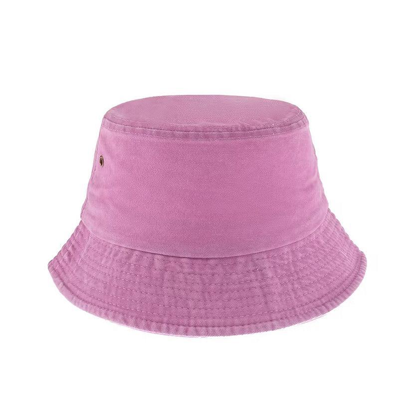 Unisex Men Women Washed Cotton Outdoor Camping Sports Bucket Hats Fisherman Hat - Orange