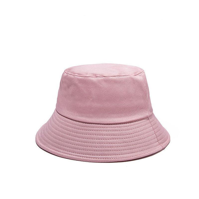9 Colours Unisex Sun Bucket Hat Perfect for Outdoor Adventures - Pink