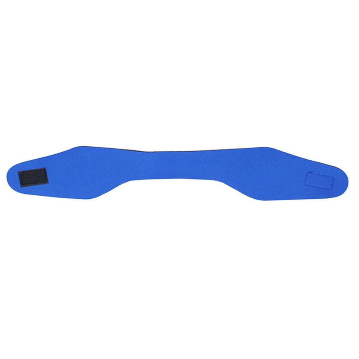 Adjustable Waterproof Swimming Headband for Ear Protection Unisex Diving Use - Black-M