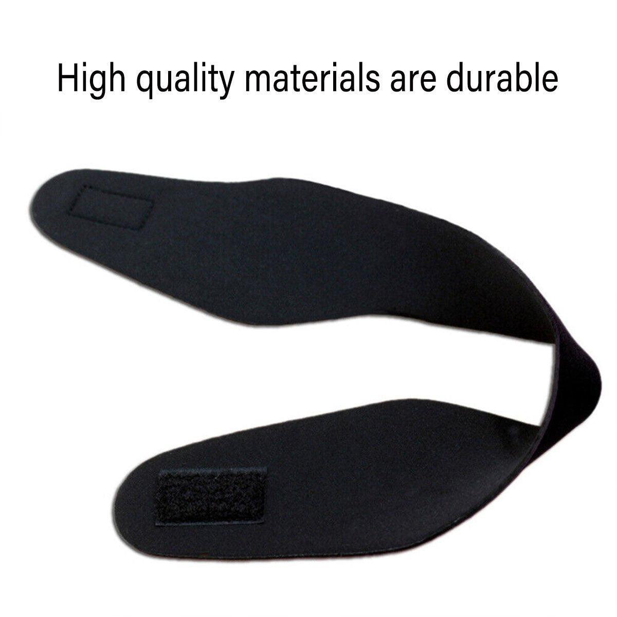 Adjustable Waterproof Swimming Headband for Ear Protection Unisex Diving Use - Red-M