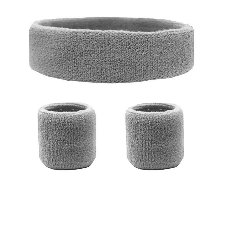 Wristbands Headband Sweatbands Sweat Band For Sport Tennis Badminton Yoga Cotton - Teal