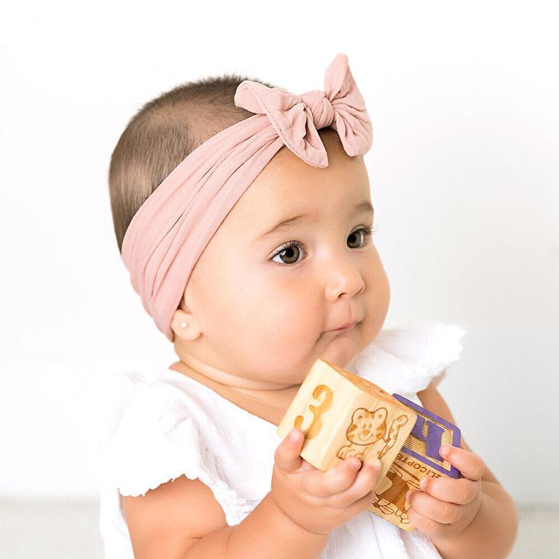 3PCS Soft Headband Wrap Set with Top Knot Single Bow Turban Style Hairbands - #2