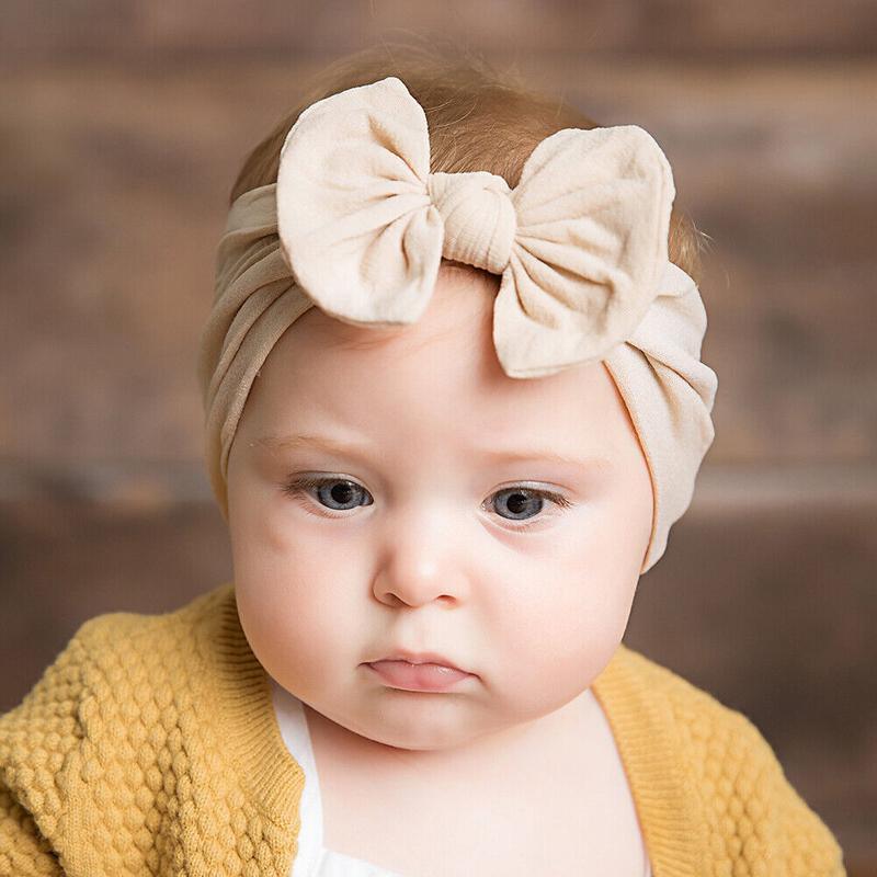 3PCS Soft Headband Wrap Set with Top Knot Single Bow Turban Style Hairbands - #2