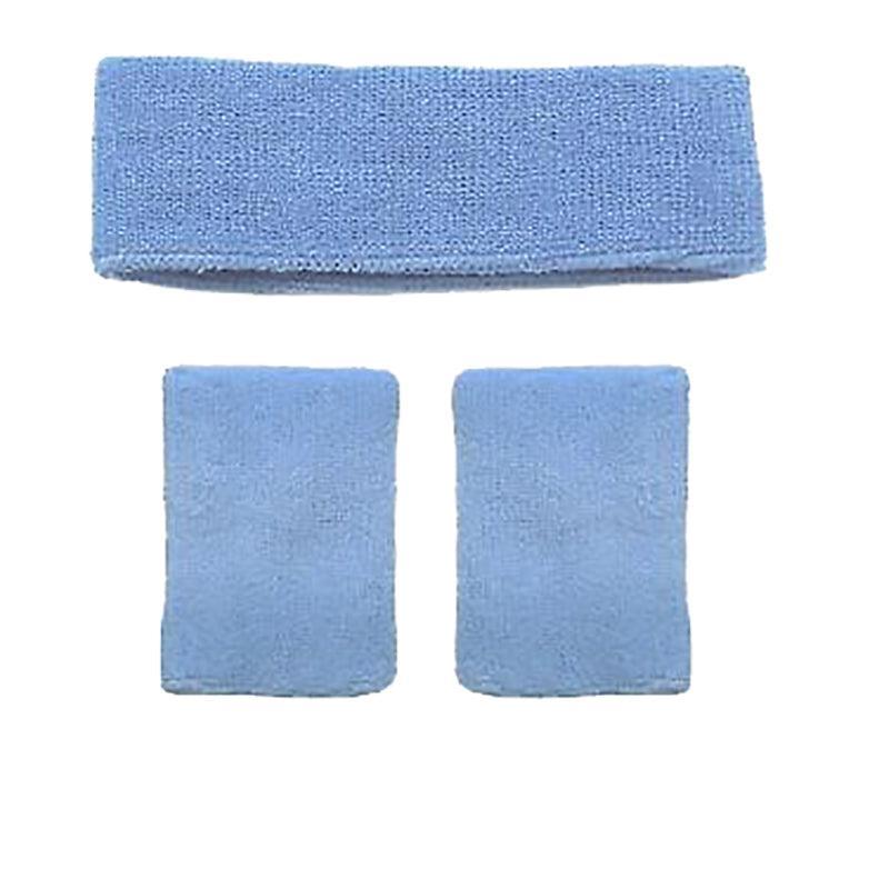 Wristbands Headband Sweatbands Sweat Band For Sport Tennis Badminton Yoga Cotton - Yellow