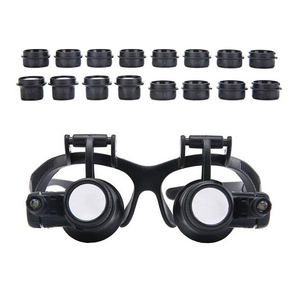 Head Mounted Bifocal Magnifier Jewellery Watch Repair High Magnification Tool