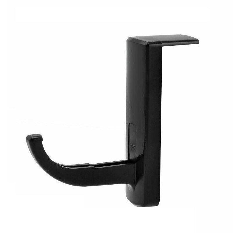 Universal Headphone Hook Desk Edge Mount Adhesive Headset Holder - White