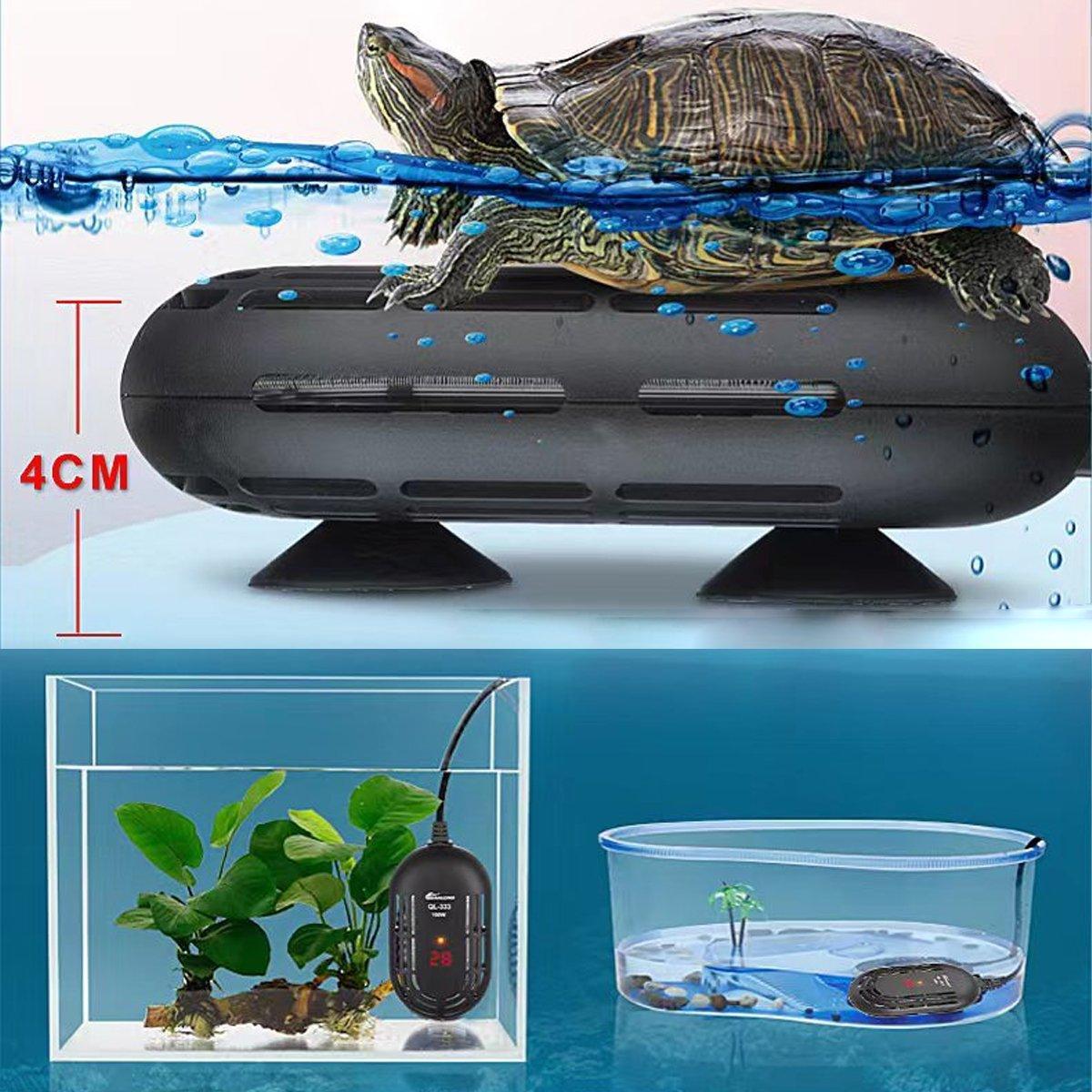 Mini Submersible Aquarium Temperature Rod with Thermostat for Fish and Turtle Tanks - 25W
