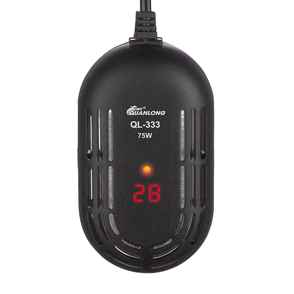Mini Submersible Aquarium Temperature Rod with Thermostat for Fish and Turtle Tanks - 25W