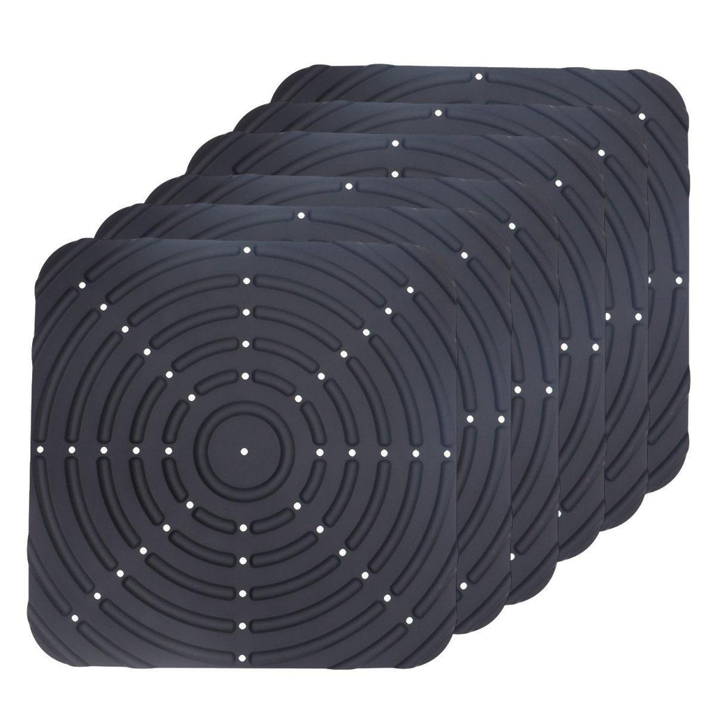 Washable Silicone Nesting Box Bedding Reusable Under Bedding for Chicken Coop - Black-2PCS