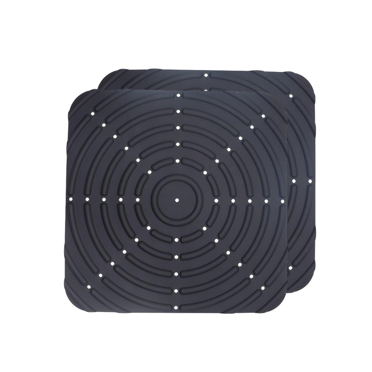 Washable Silicone Nesting Box Bedding Reusable Under Bedding for Chicken Coop - Grey-2PCS