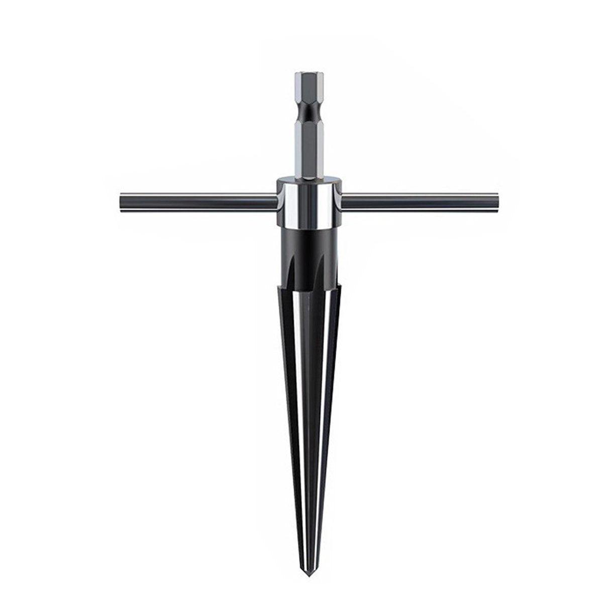 Round Shank Hexagon Shank T Handle Taper Reamer Tool for Drilling and Boring - Hexagon Shank Reamer(3-13mm)