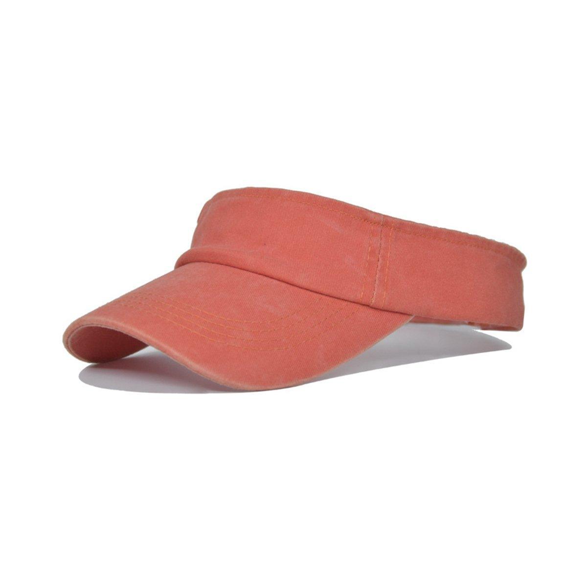 Unisex Summer Denim Sun Visor Cap Breathable Washed Running Hat UV Protection - Blue