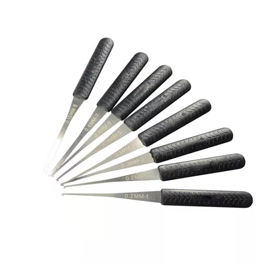 12PCS Kit Hand Lock Broken Key Extractor Removal Remover Hooks Needles Tool