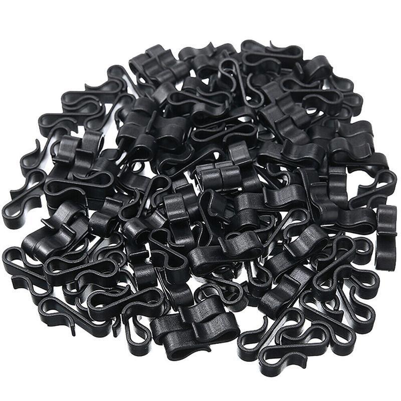 50PCS Led Fairy Lights Gutter Hooks Heavy Duty Clips Party Led Fairy Light - White