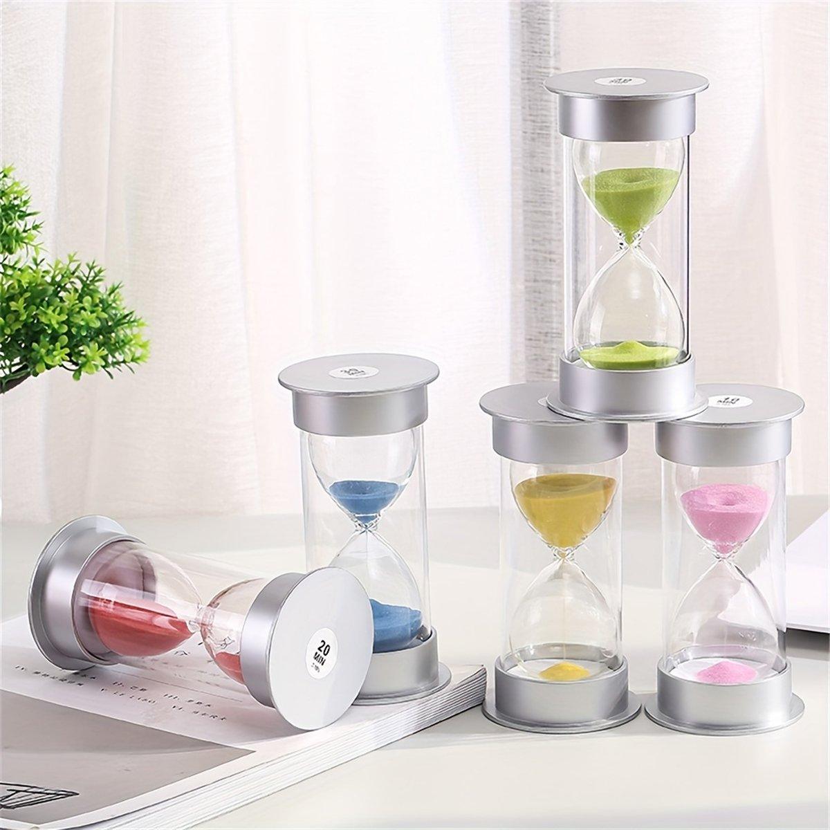 10/15/30 Minute Hourglass Timer Sand Timer for Home Office and Classroom Use - Pink-10min