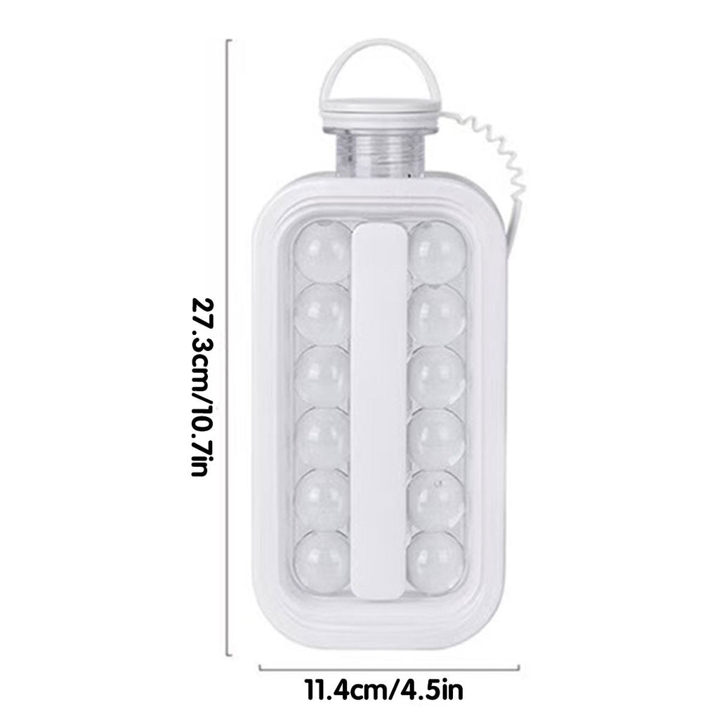 Portable Ice Hockey Pot Ice Cube Tray Water Bottle Clear Household Ice Maker